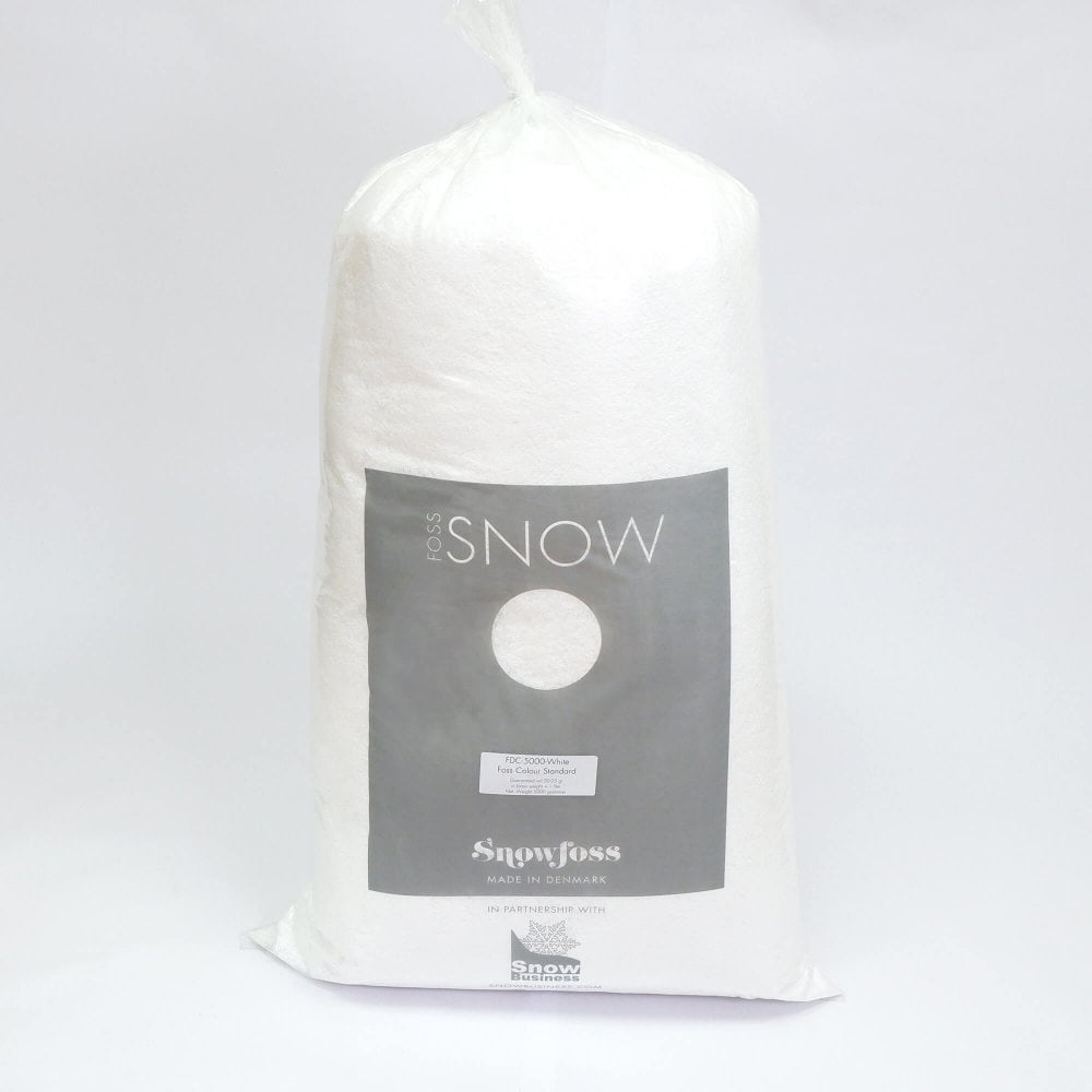 Foss Decor nieve cayendo como suaves plumas.